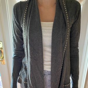 Grey sweater with studs